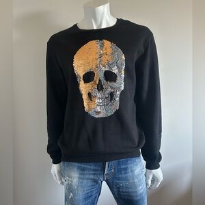 Zara reversible sequinned skill sweatshirt